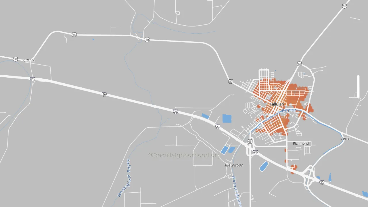 Bike Grade map of Englewood, LA