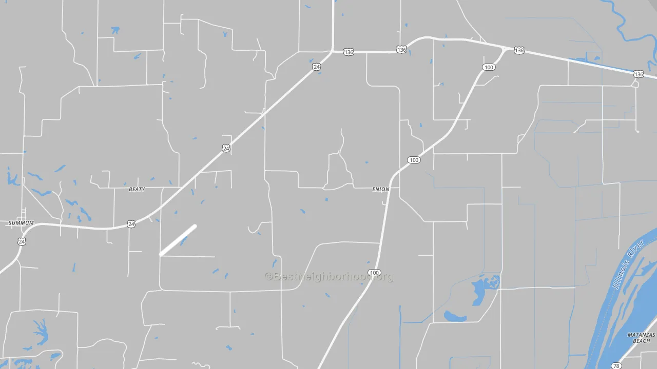 Bike Grade map of Enion, IL