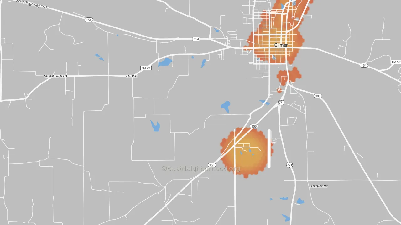 Bike Grade map of Enoch, TX