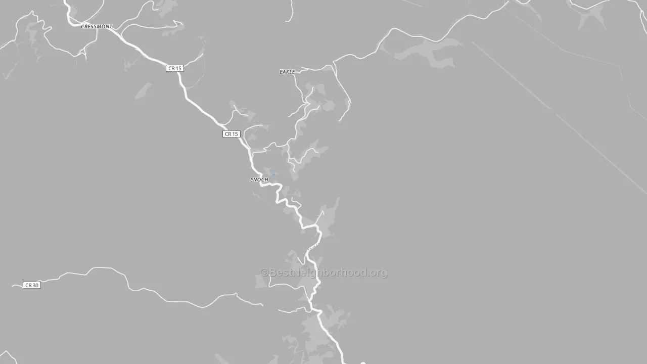 Bike Grade map of Enoch, WV