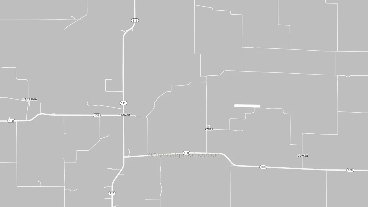 Bike Grade map of Enos, IL