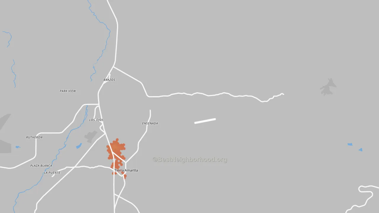 Bike Grade map of Ensenada, NM