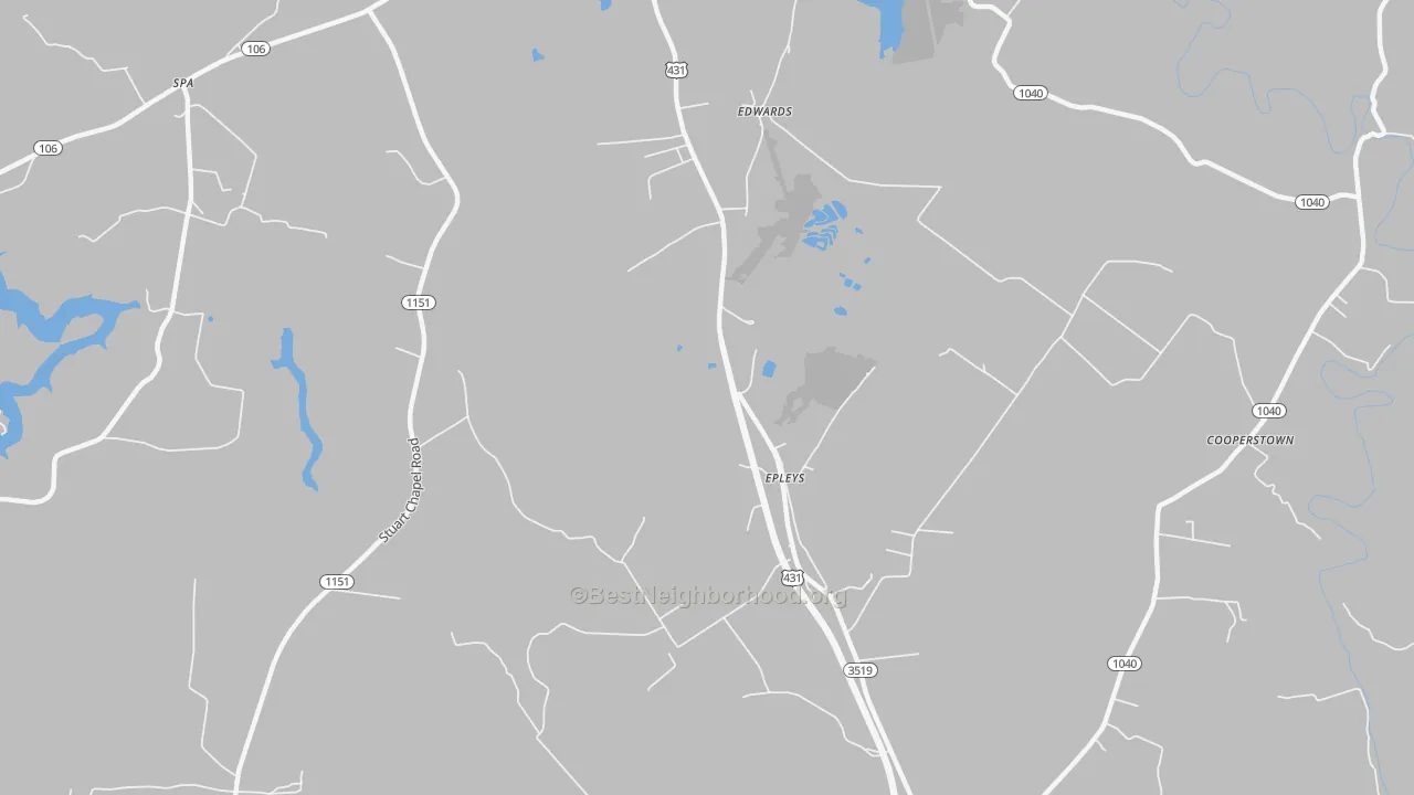 Bike Grade map of Epleys, KY