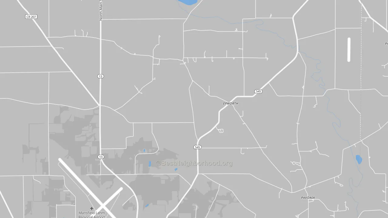 Bike Grade map of Epworth, OH