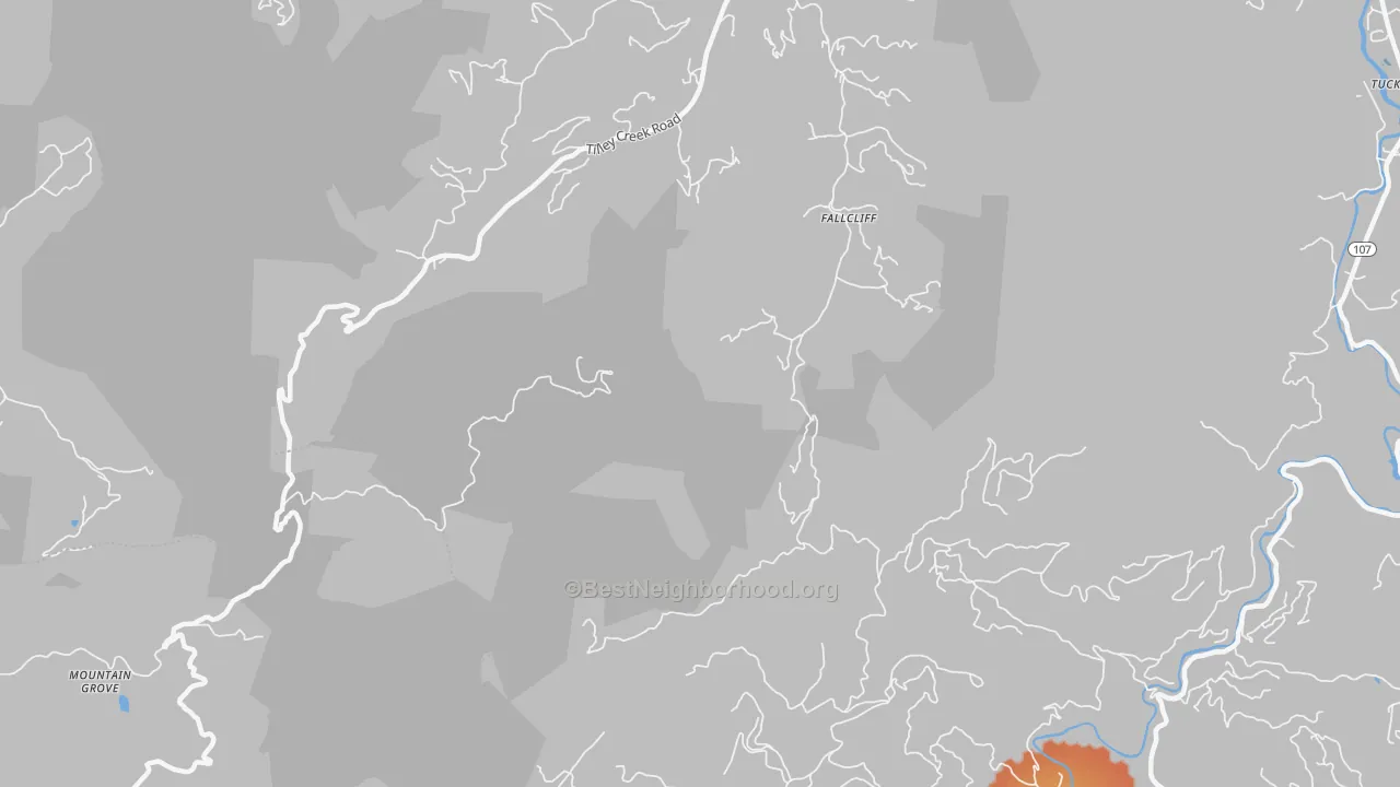 Bike Grade map of Erastus, NC