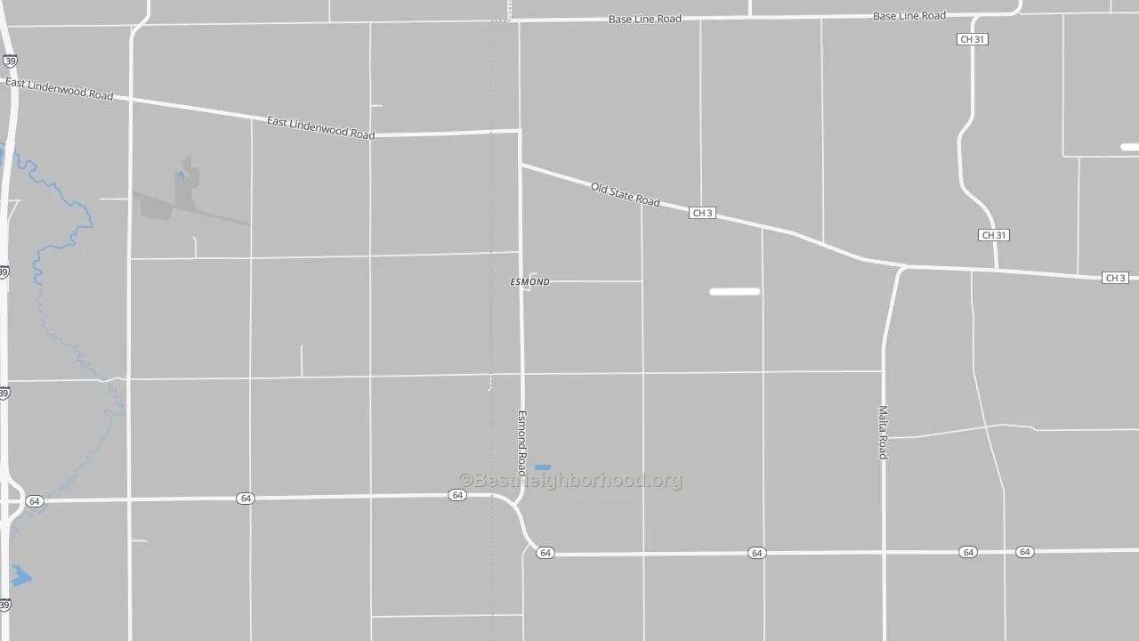 Bike Grade map of Esmond, IL