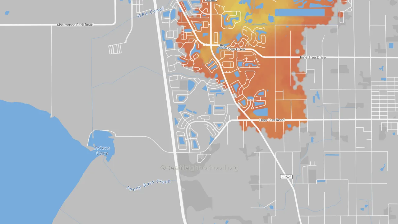 Bike Grade map of Esprit, St. Cloud, FL