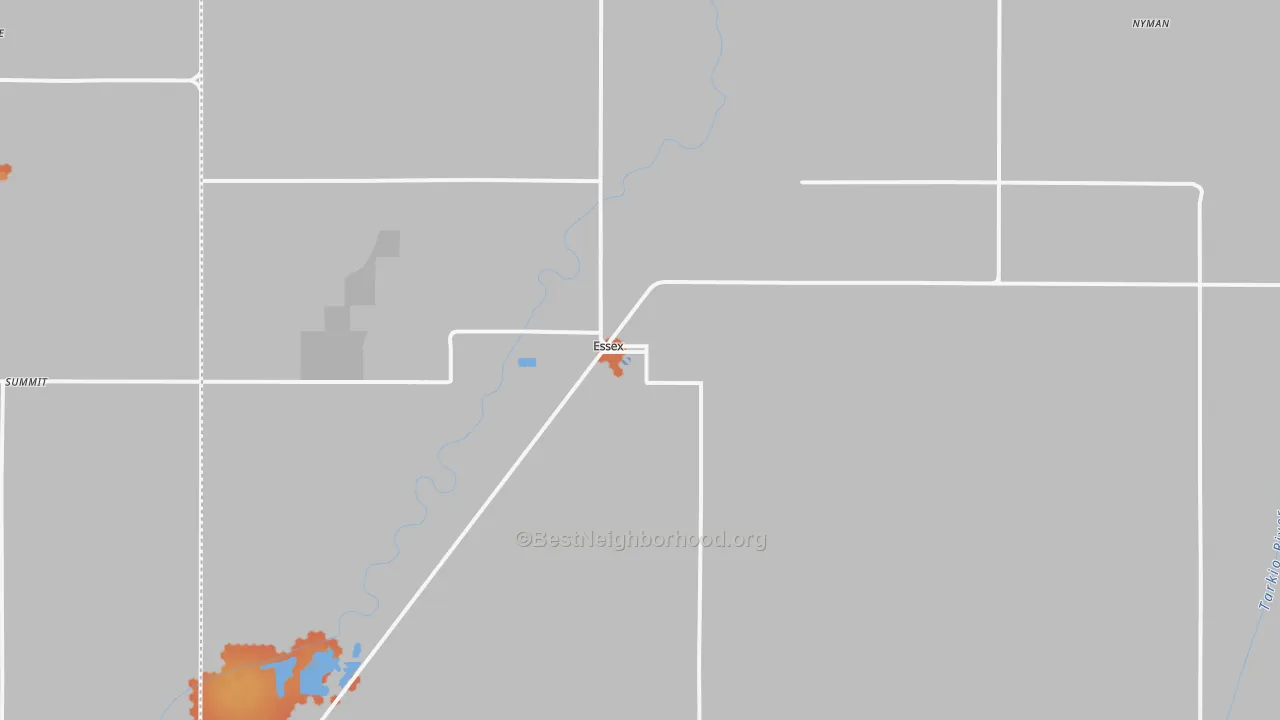 Bike Grade map of Essex, IA