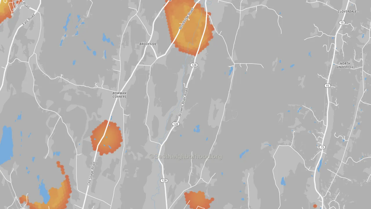 Bike Grade map of Essex Junction, VT
