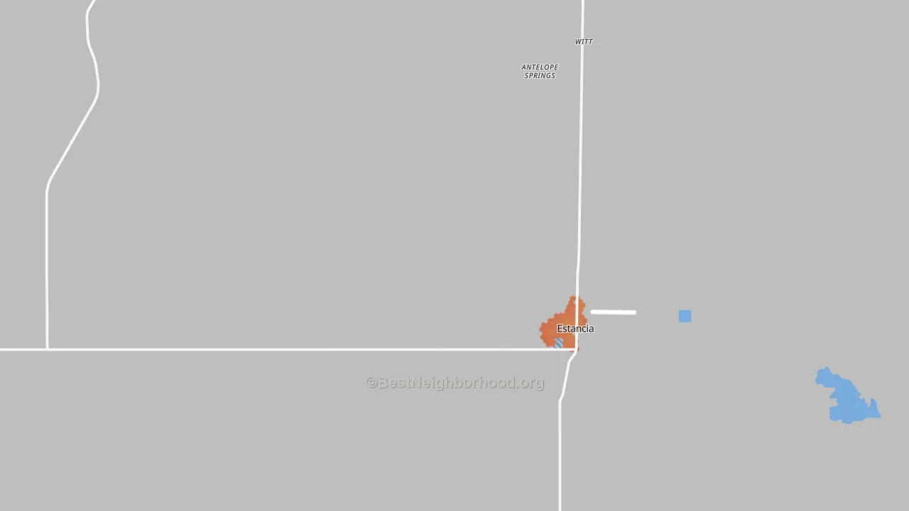Bike Grade map of Estancia, NM