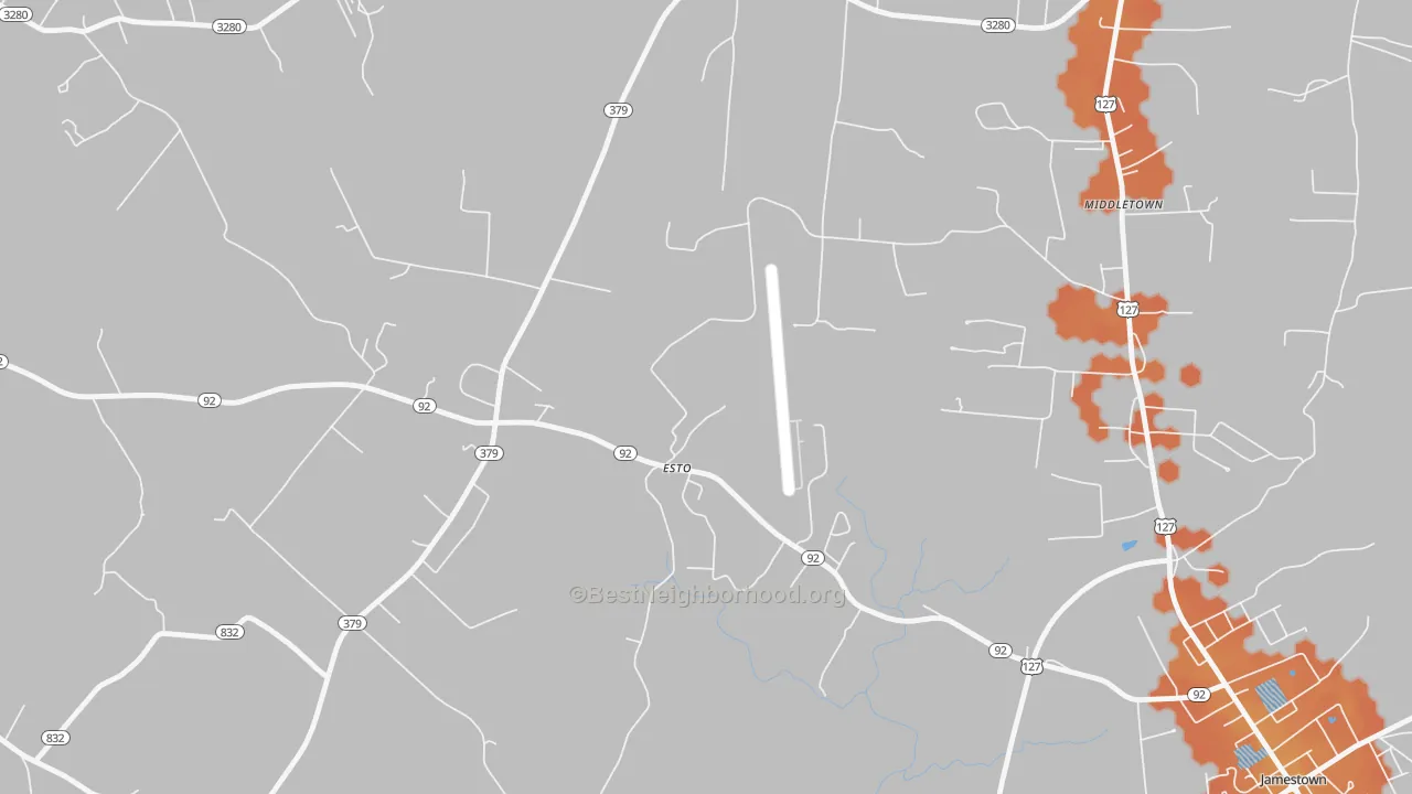 Bike Grade map of Esto, KY