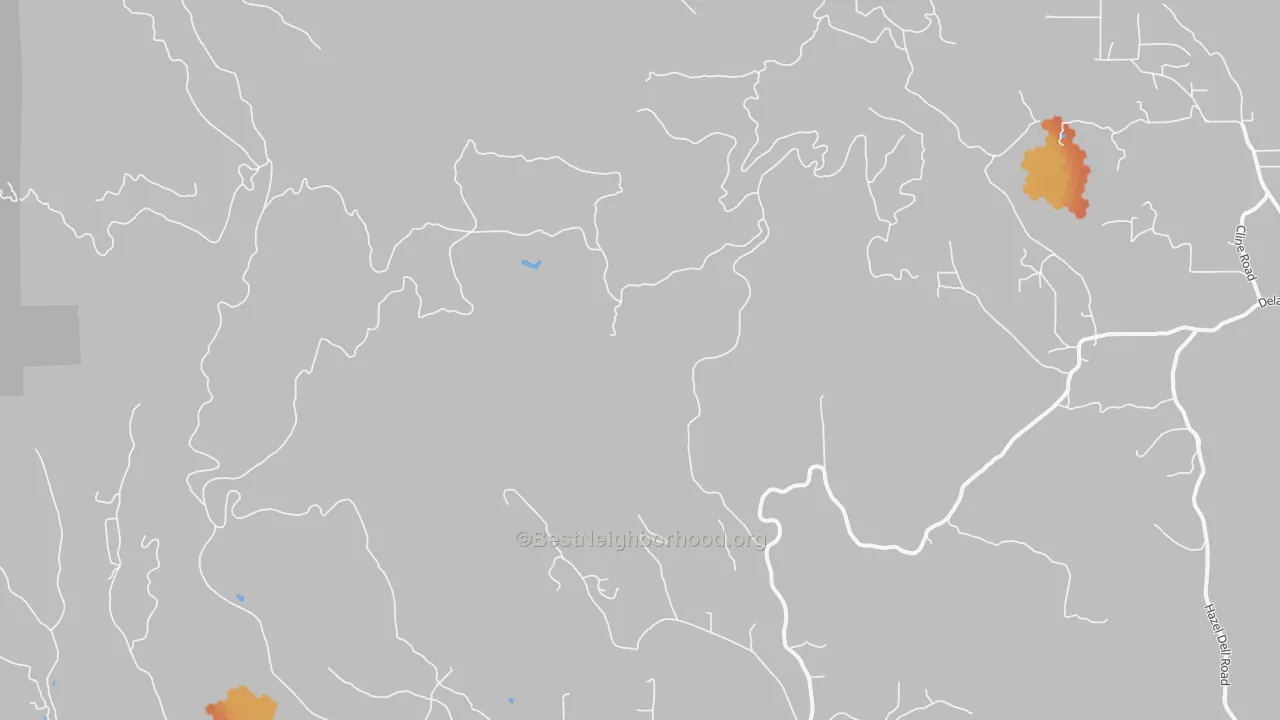 Bike Grade map of Eufaula Heights, WA