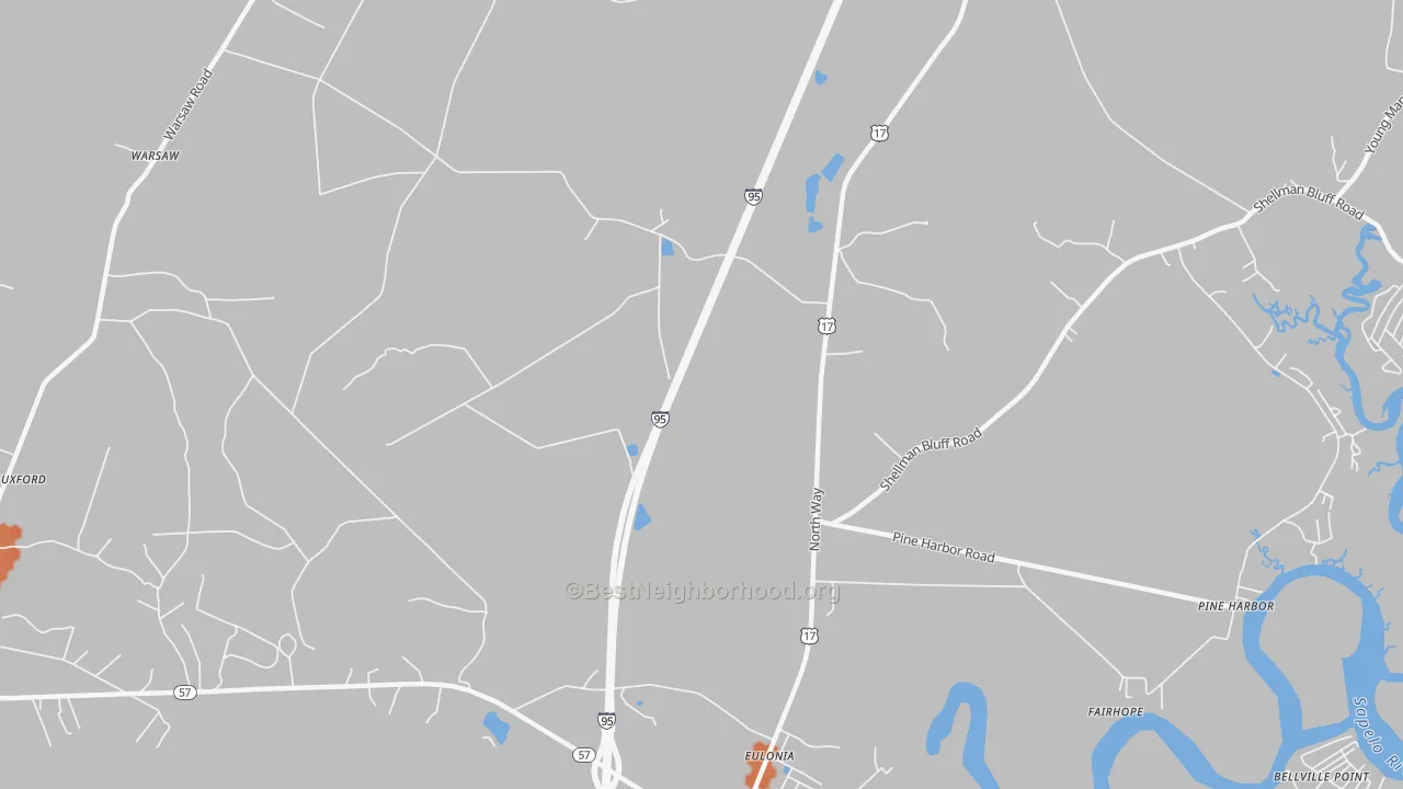 Bike Grade map of Eulonia, GA