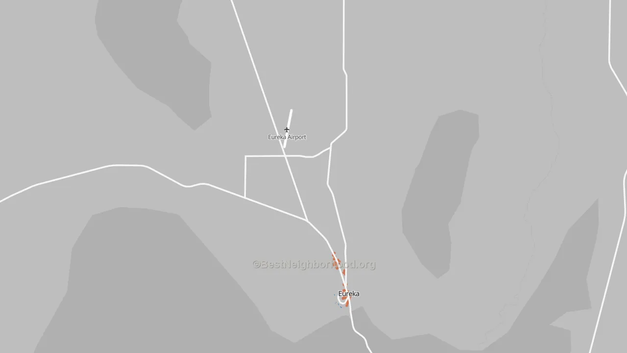 Bike Grade map of Eureka, NV