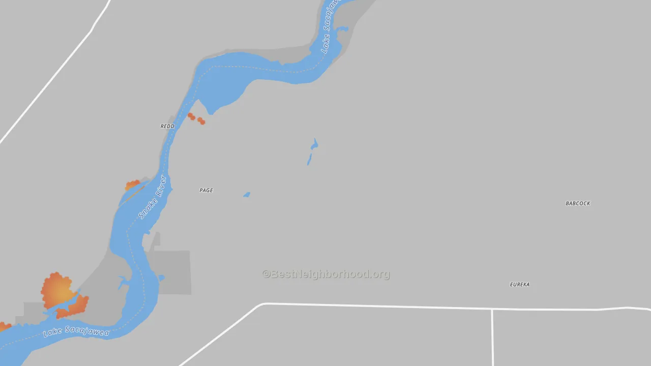 Bike Grade map of Eureka, WA