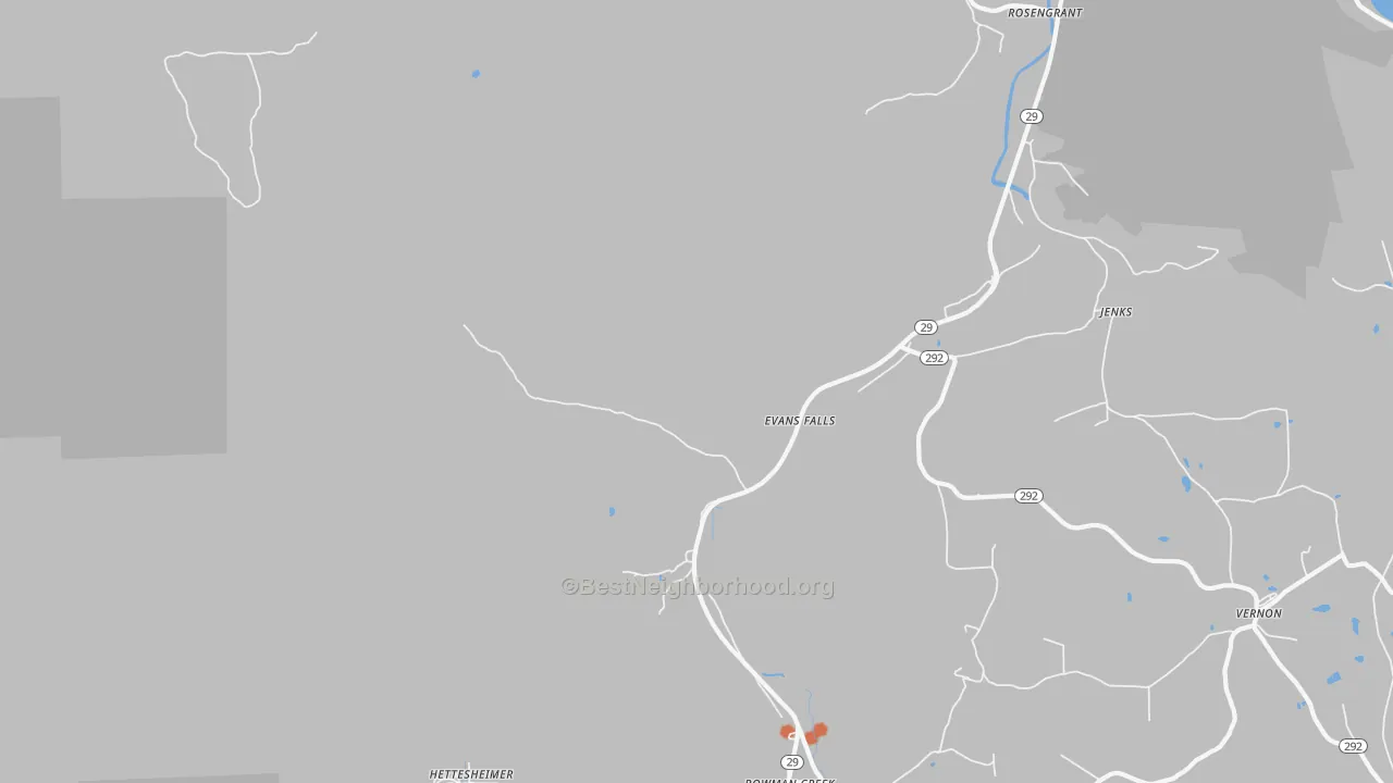 Bike Grade map of Evans Falls, PA