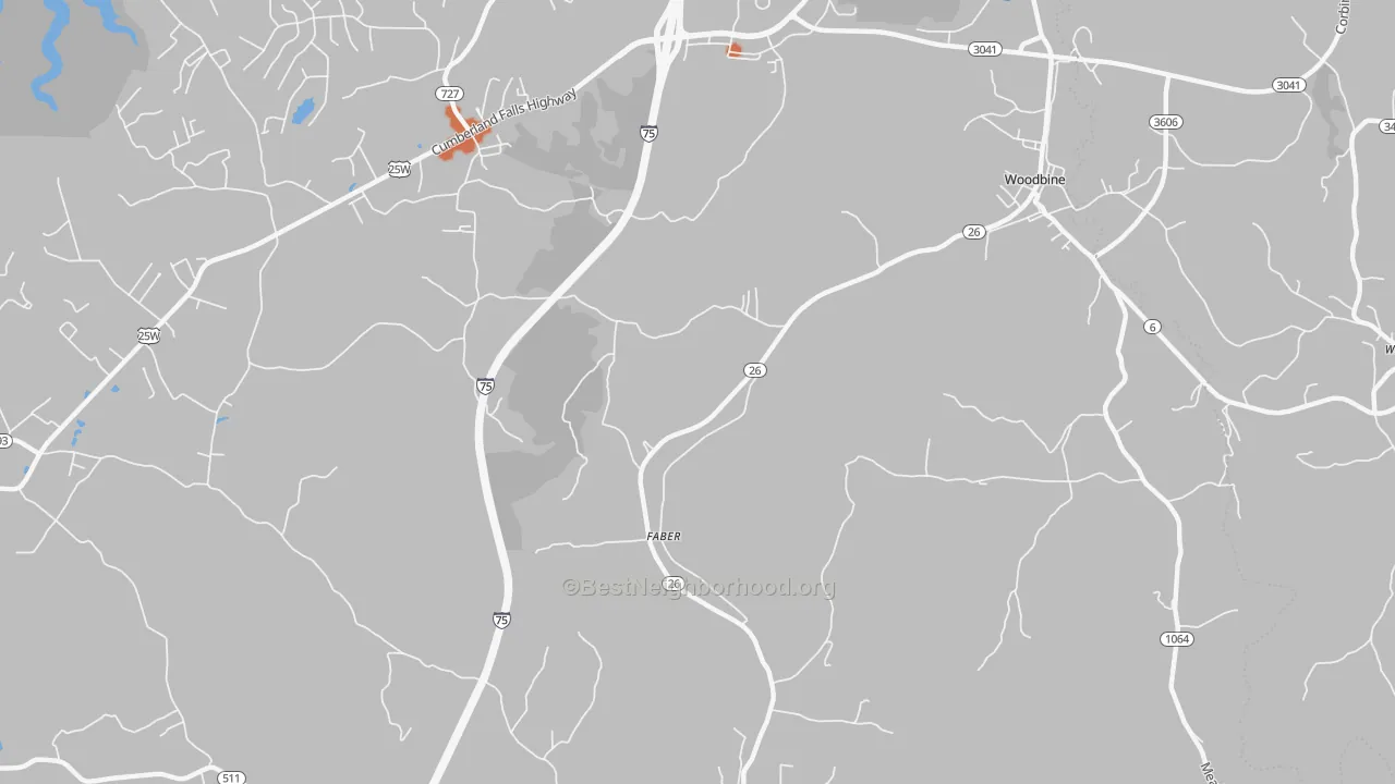 Bike Grade map of Faber, KY