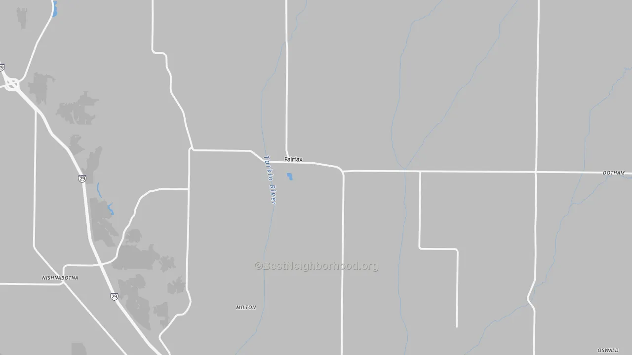 Bike Grade map of Fairfax, MO