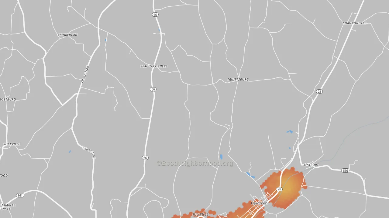 Bike Grade map of Fairmount City, PA