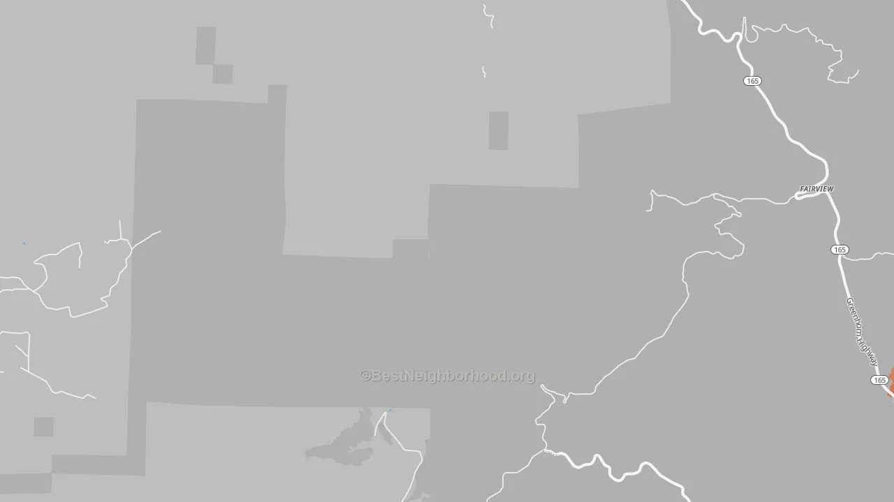 Bike Grade map of Fairview, CO