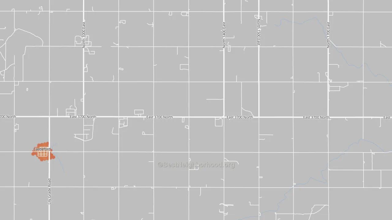 Bike Grade map of Fairview, ID