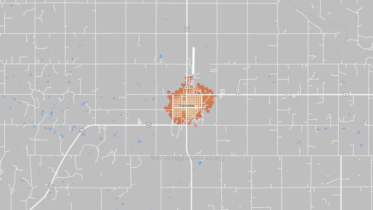 Bike Grade map of Fairview, OK