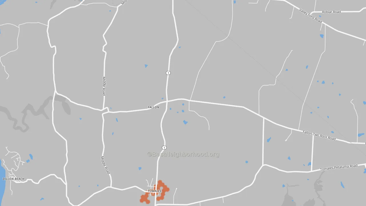 Bike Grade map of Fallon, CA