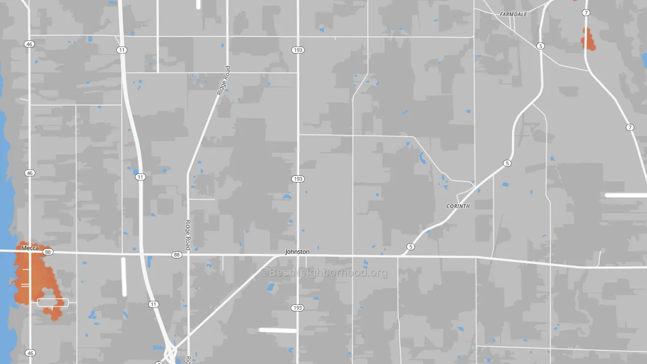 Bike Grade map of Farmdale, OH