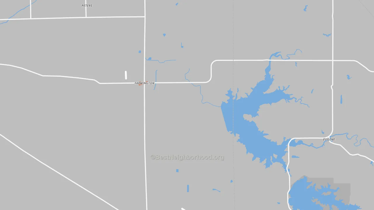 Bike Grade map of Farmington, CA