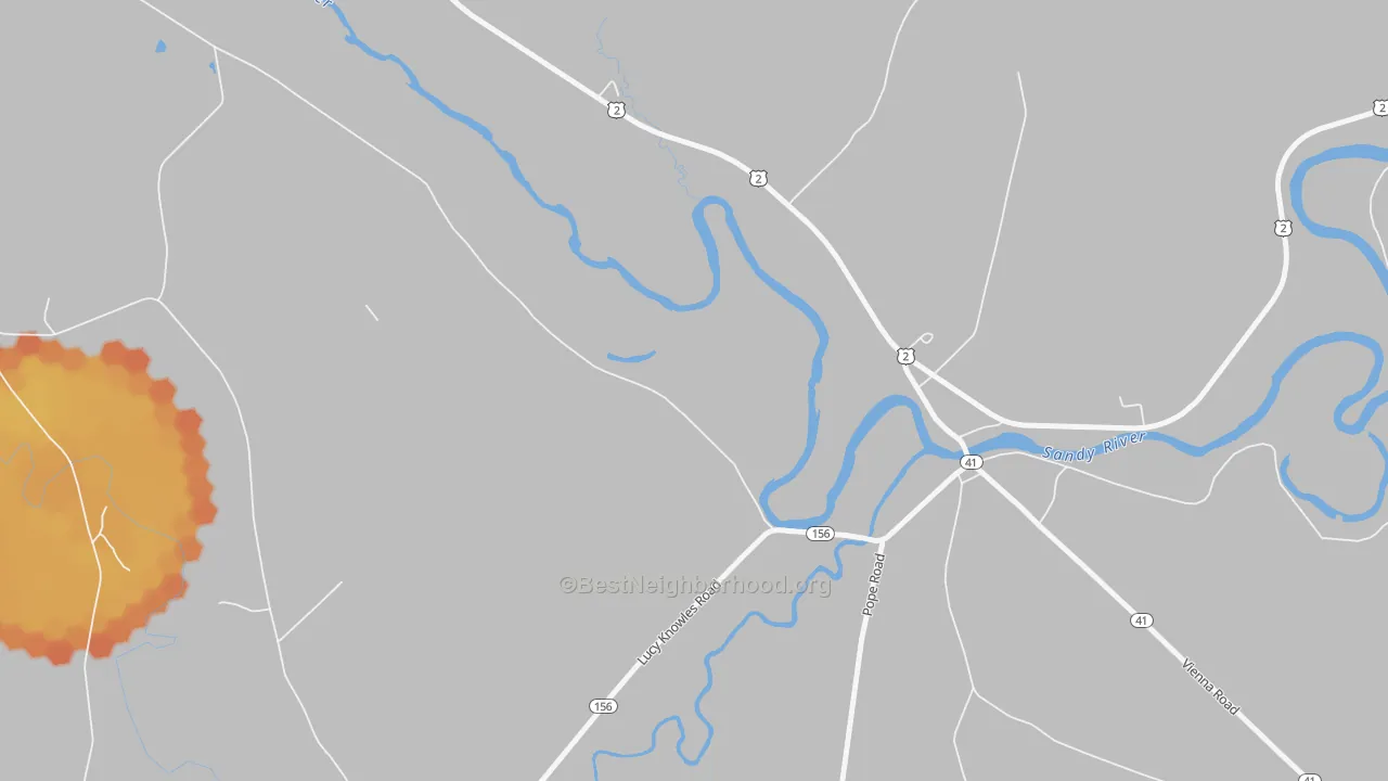 Bike Grade map of Farmington Falls, ME