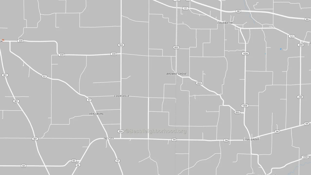 Bike Grade map of Farmington, KY