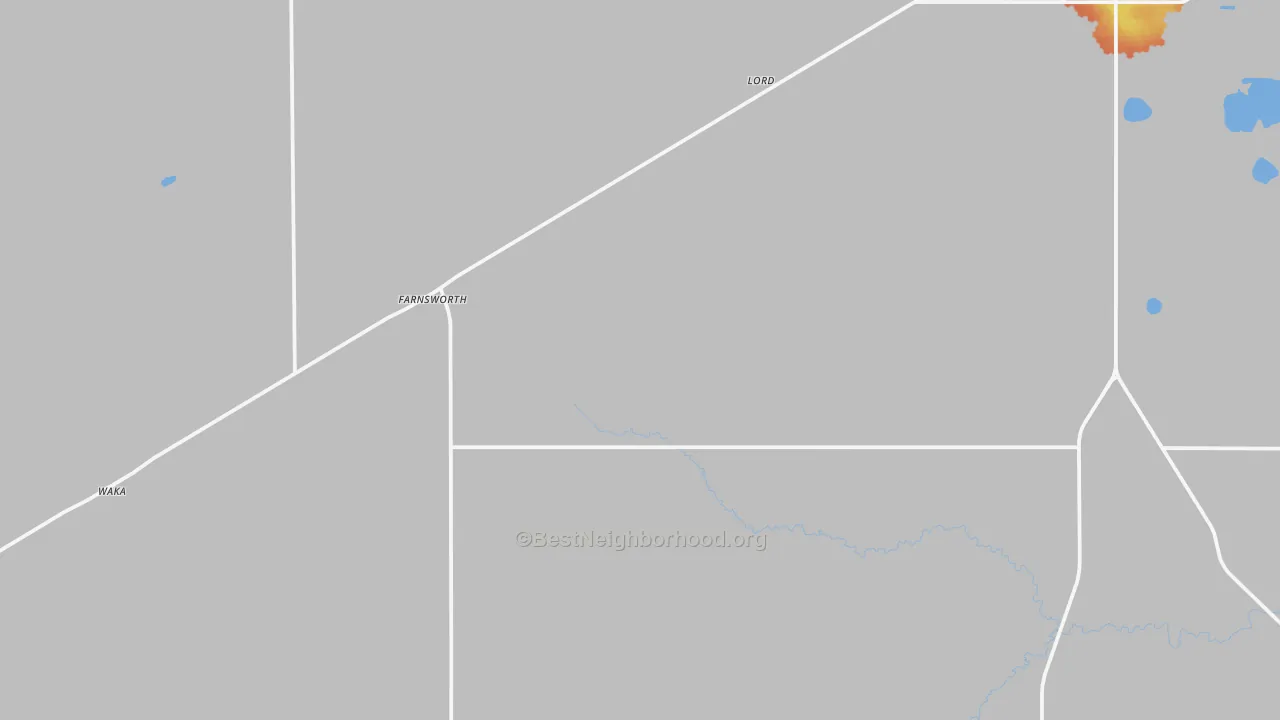 Bike Grade map of Farnsworth, TX