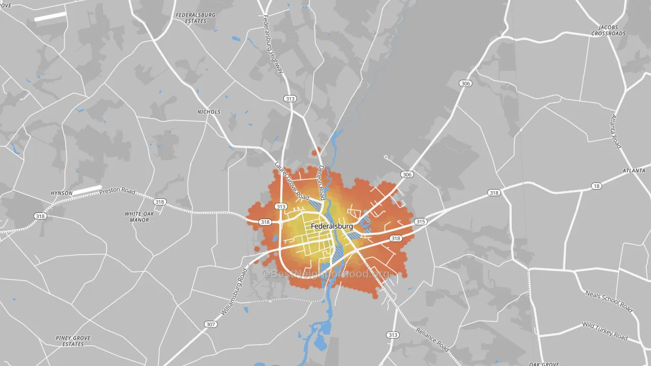 Bike Grade map of Federalsburg, MD