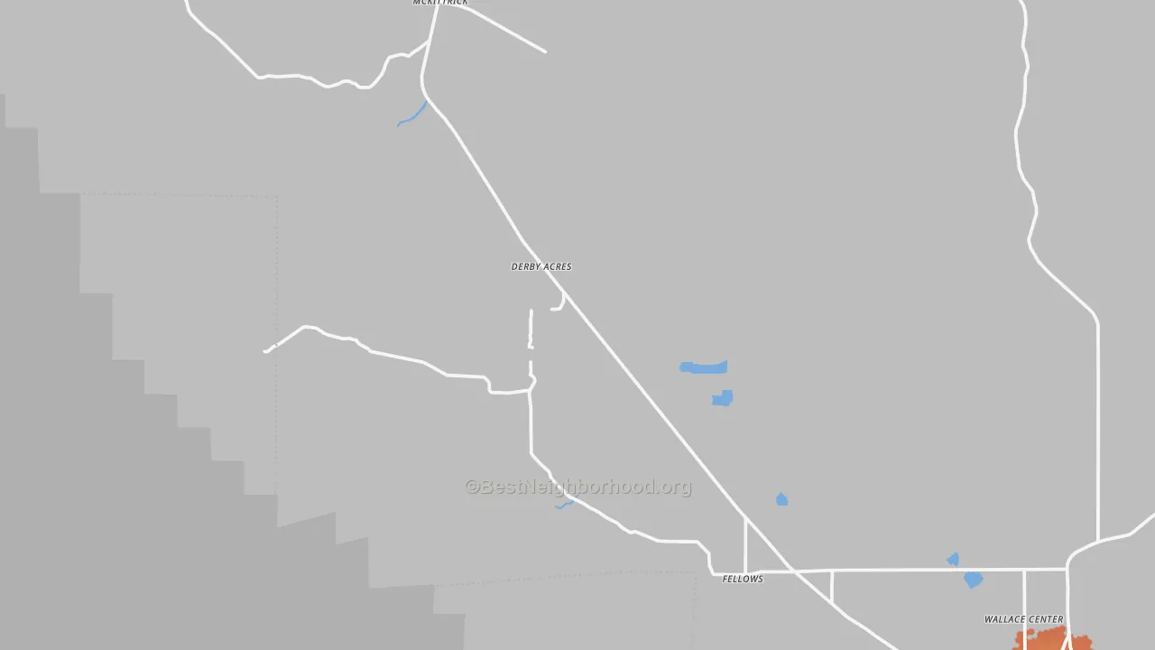 Bike Grade map of Fellows, CA