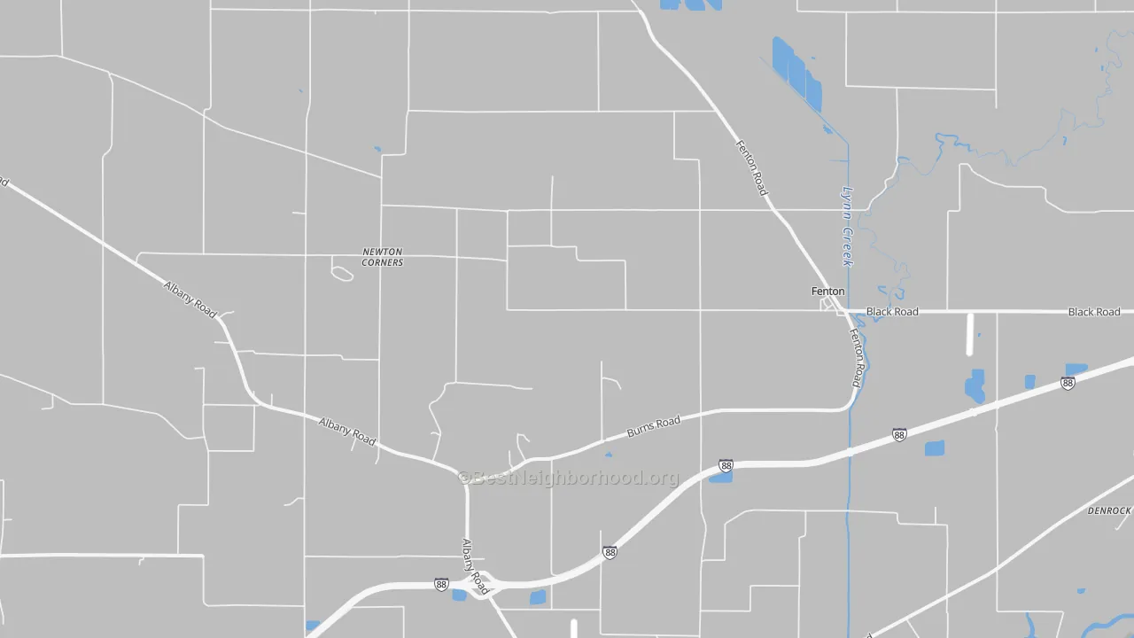 Bike Grade map of Fenton, IL