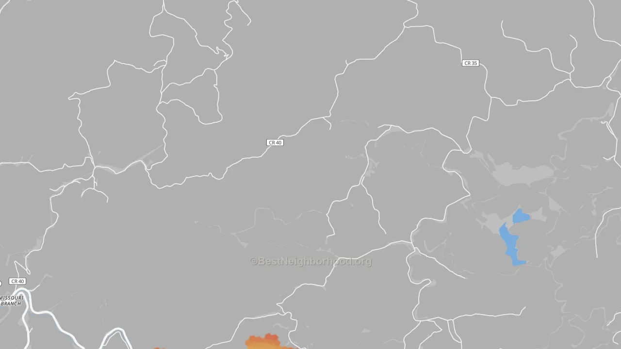 Bike Grade map of Ferguson, WV