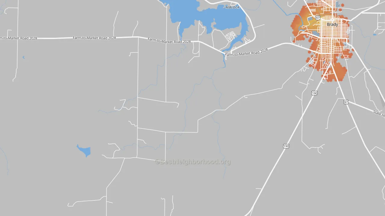 Bike Grade map of Fife, TX
