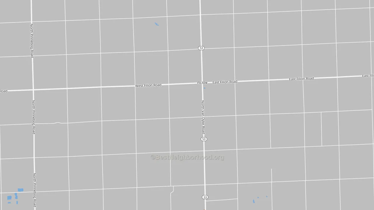 Bike Grade map of Filion, MI