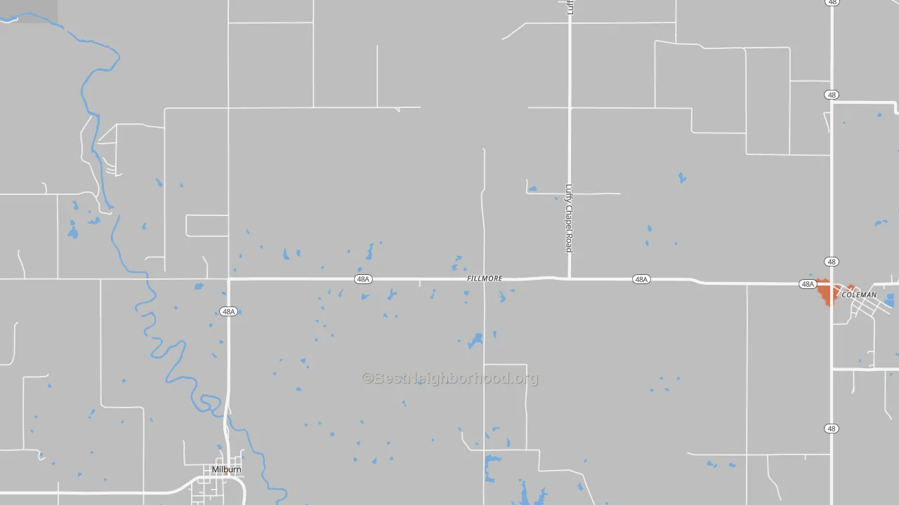 Bike Grade map of Fillmore, OK