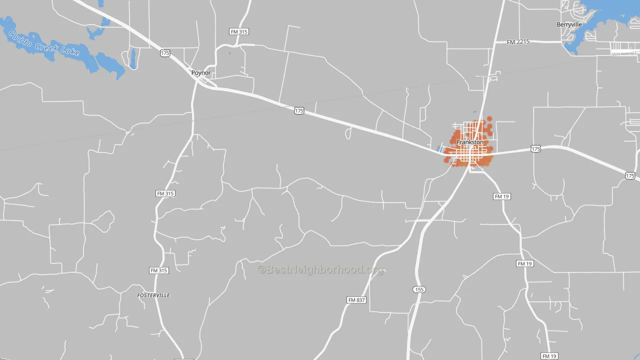 Bike Grade map of Fincastle, TX