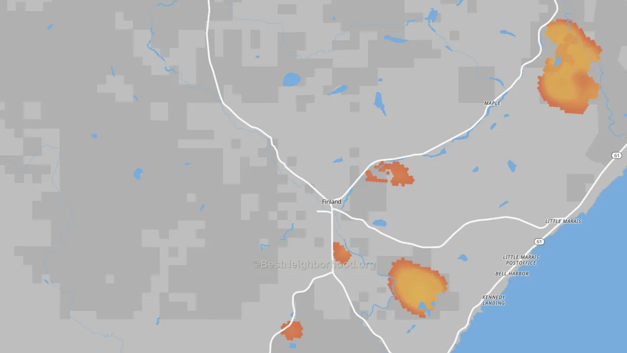 Bike Grade map of Finland, MN