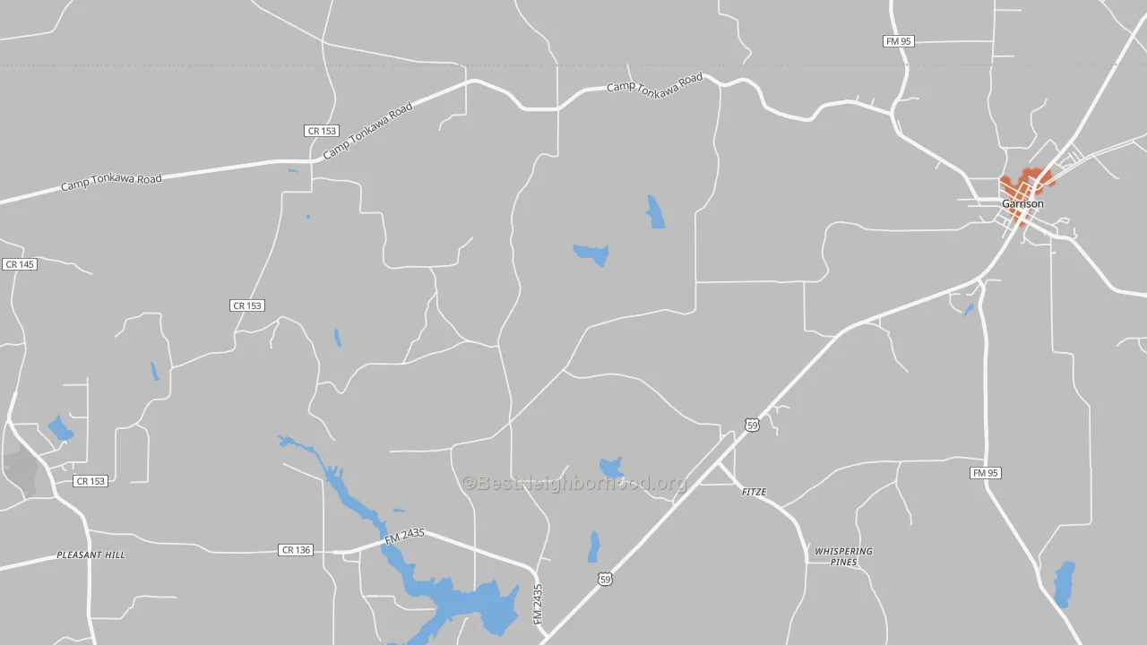 Bike Grade map of Fitze, TX