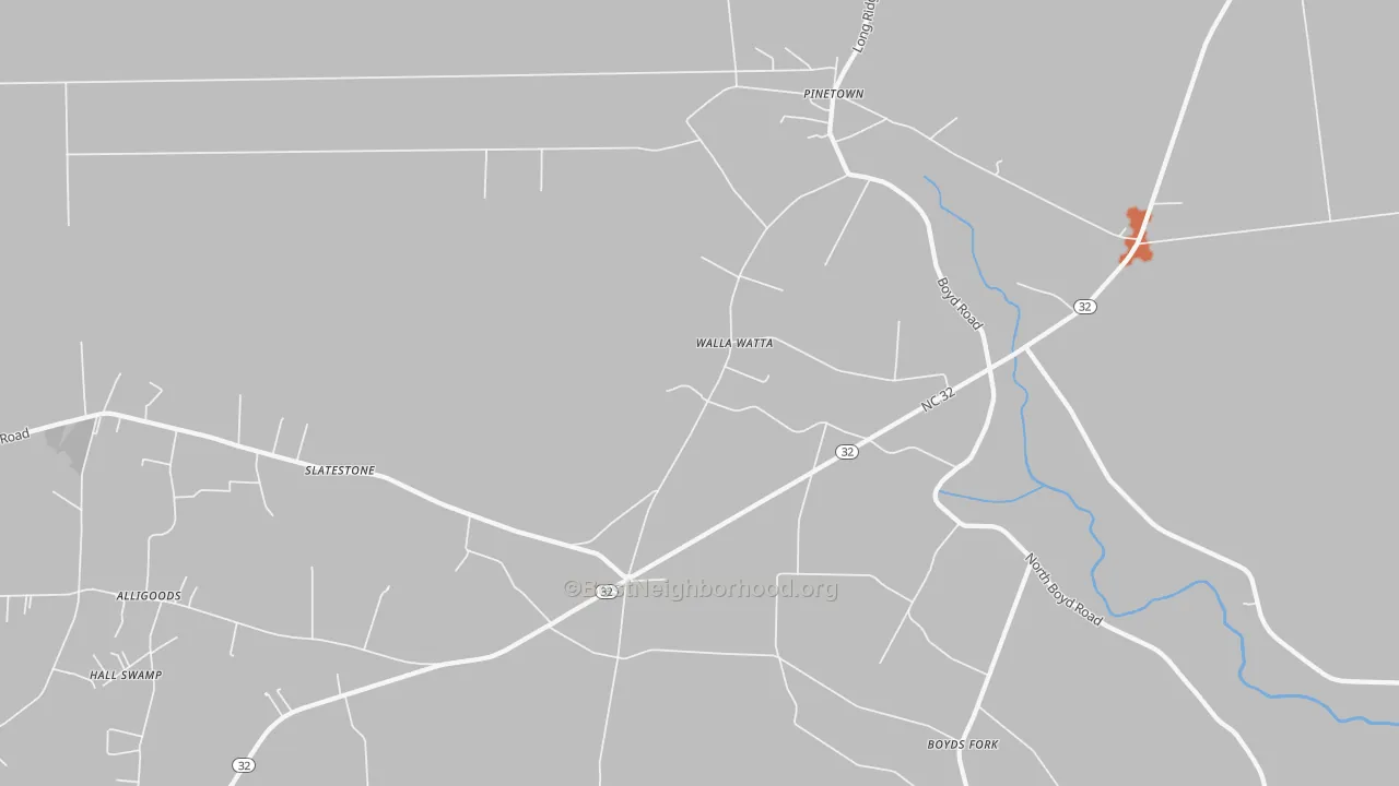 Bike Grade map of Five Points, NC