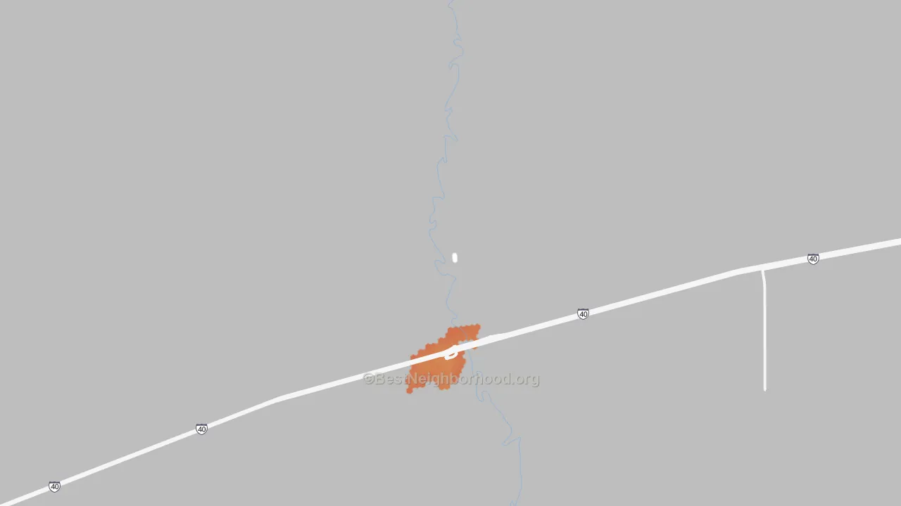 Bike Grade map of Five Points, NM