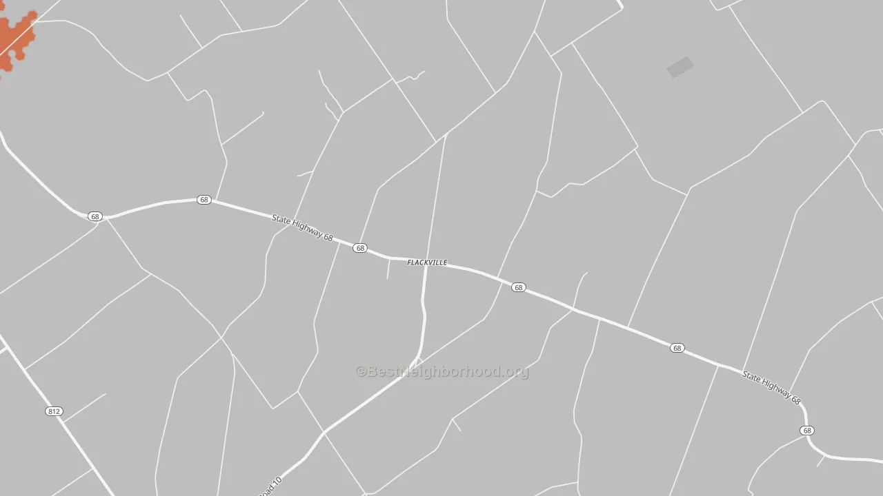 Bike Grade map of Flackville, NY