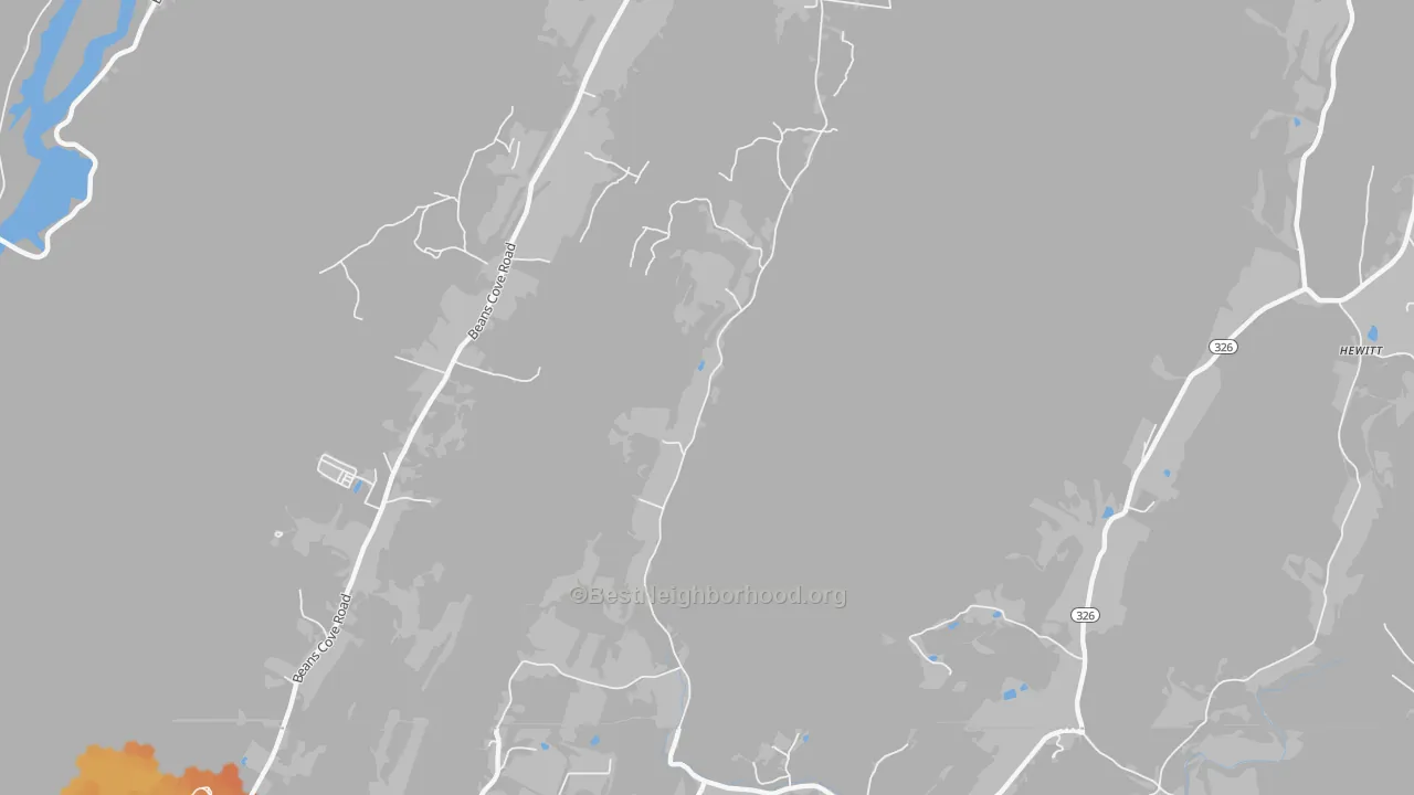Bike Grade map of Flintstone, PA