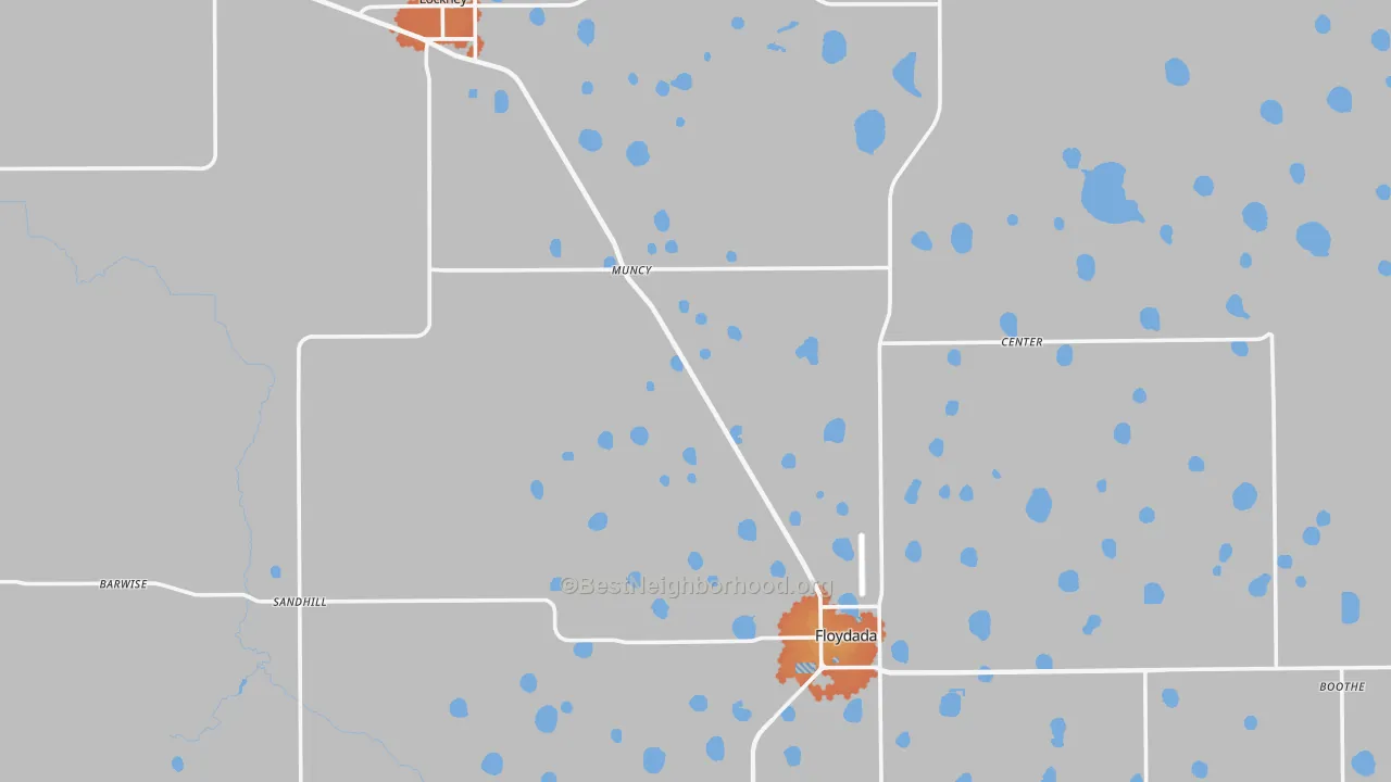 Bike Grade map of Floyd County, TX