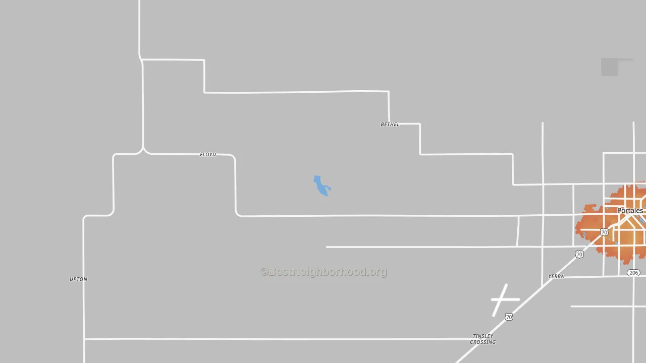 Bike Grade map of Floyd, NM