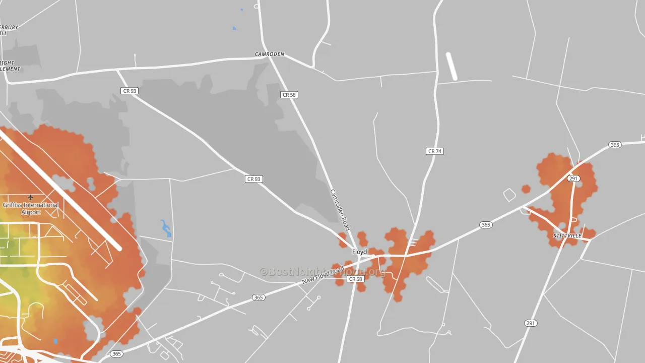 Bike Grade map of Floyd, NY