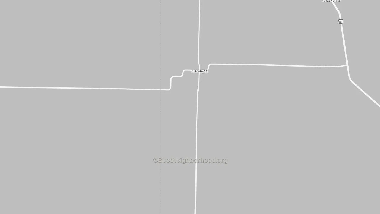 Bike Grade map of Fluvanna, TX